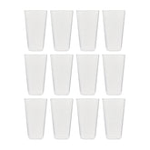 Round Clear Polycarbonate Tumbler  dia.3.25" h:5.25" 14 oz. (Set of 12)